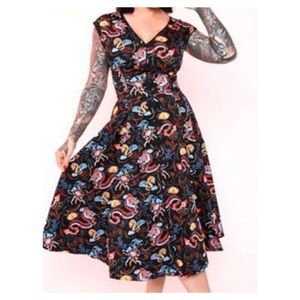 Pinupgirl Clothing Sandra Dragon Dress XL